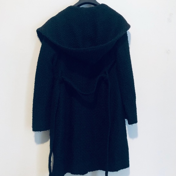 Bouclé Hooded 3/4 Swingcoat - Picture 2 of 14